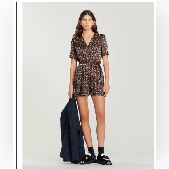 Sandro Paris Flowing Playsuit - Picture 3 of 6